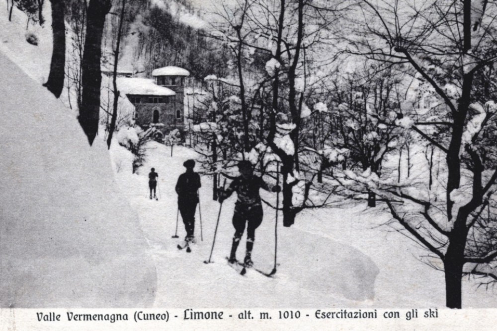 Exercices de ski avec la caserne de San Sebastiano